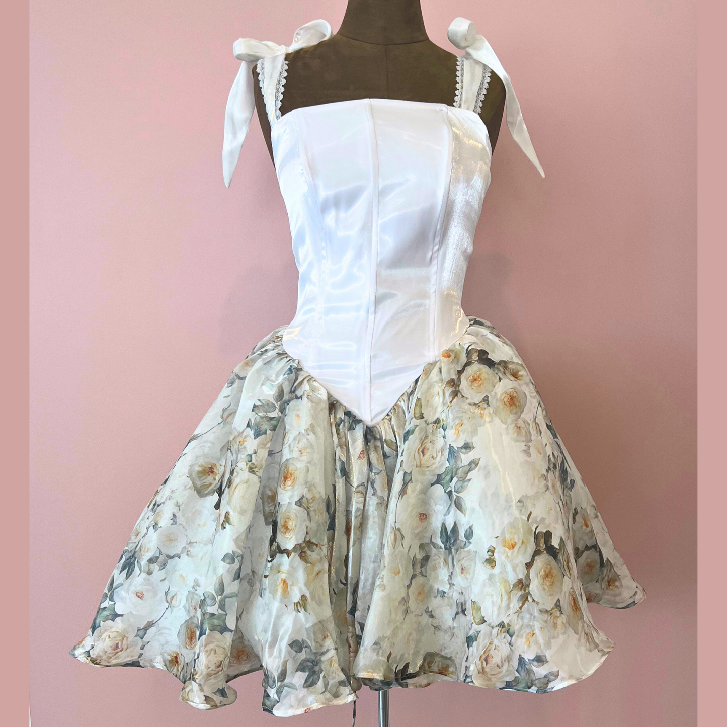 Floral Rosewater Corset Mini