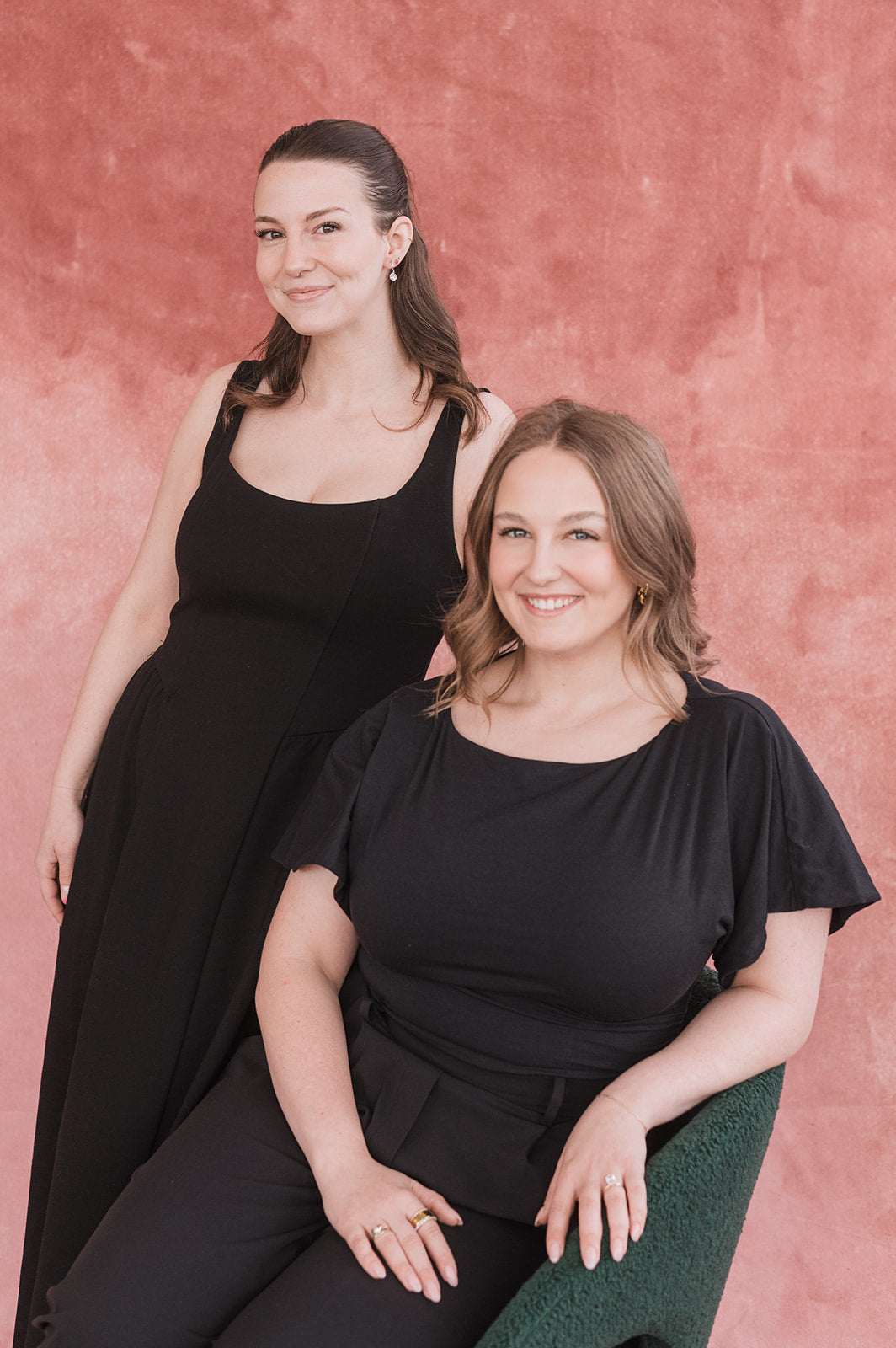 Abby and Lizzie the owners for wedding dress shopping ottawa.