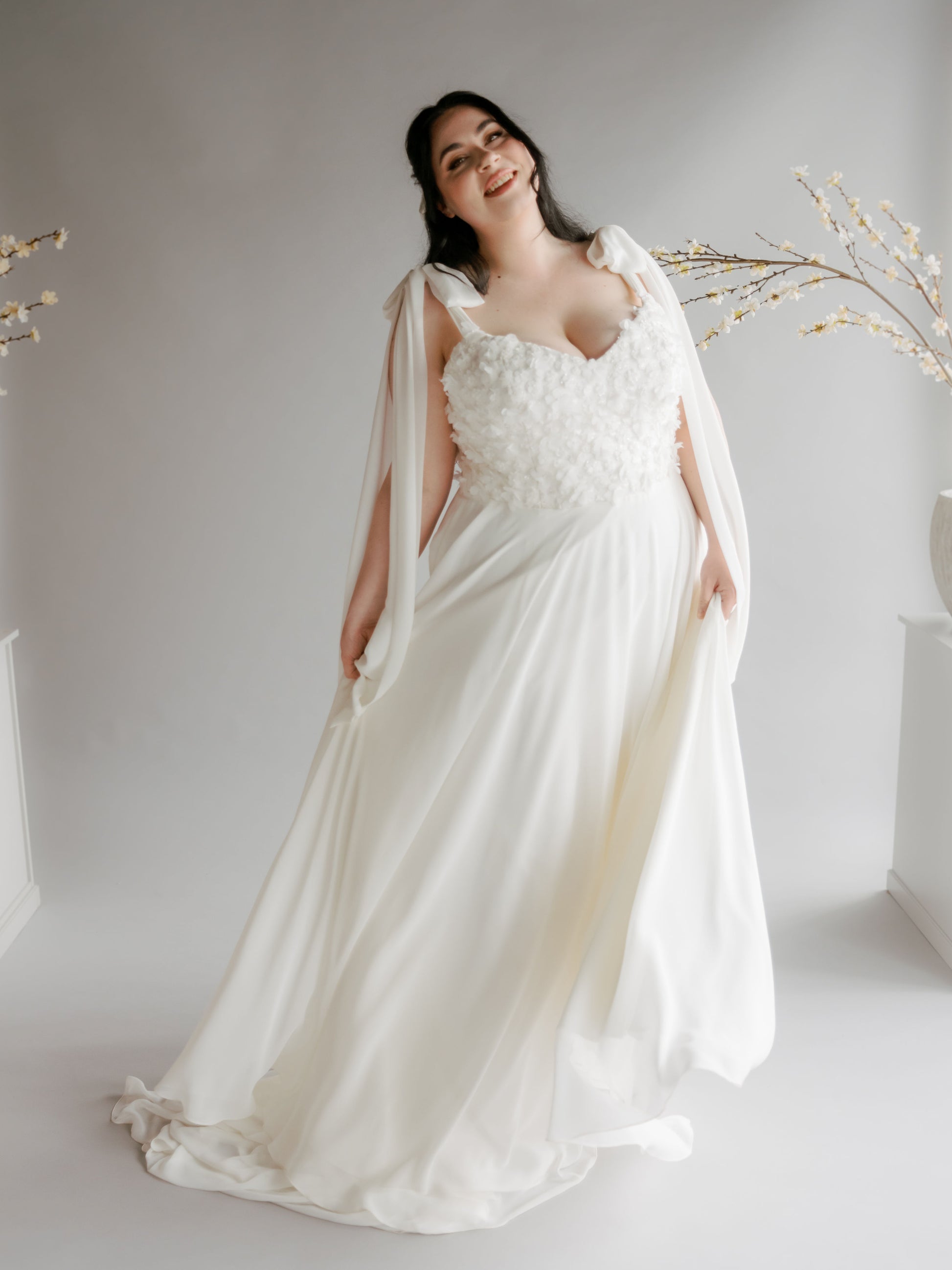 The Dahlia, a full body front view