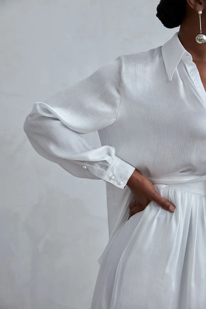 Manjura | Silky Shirt & Pant Set