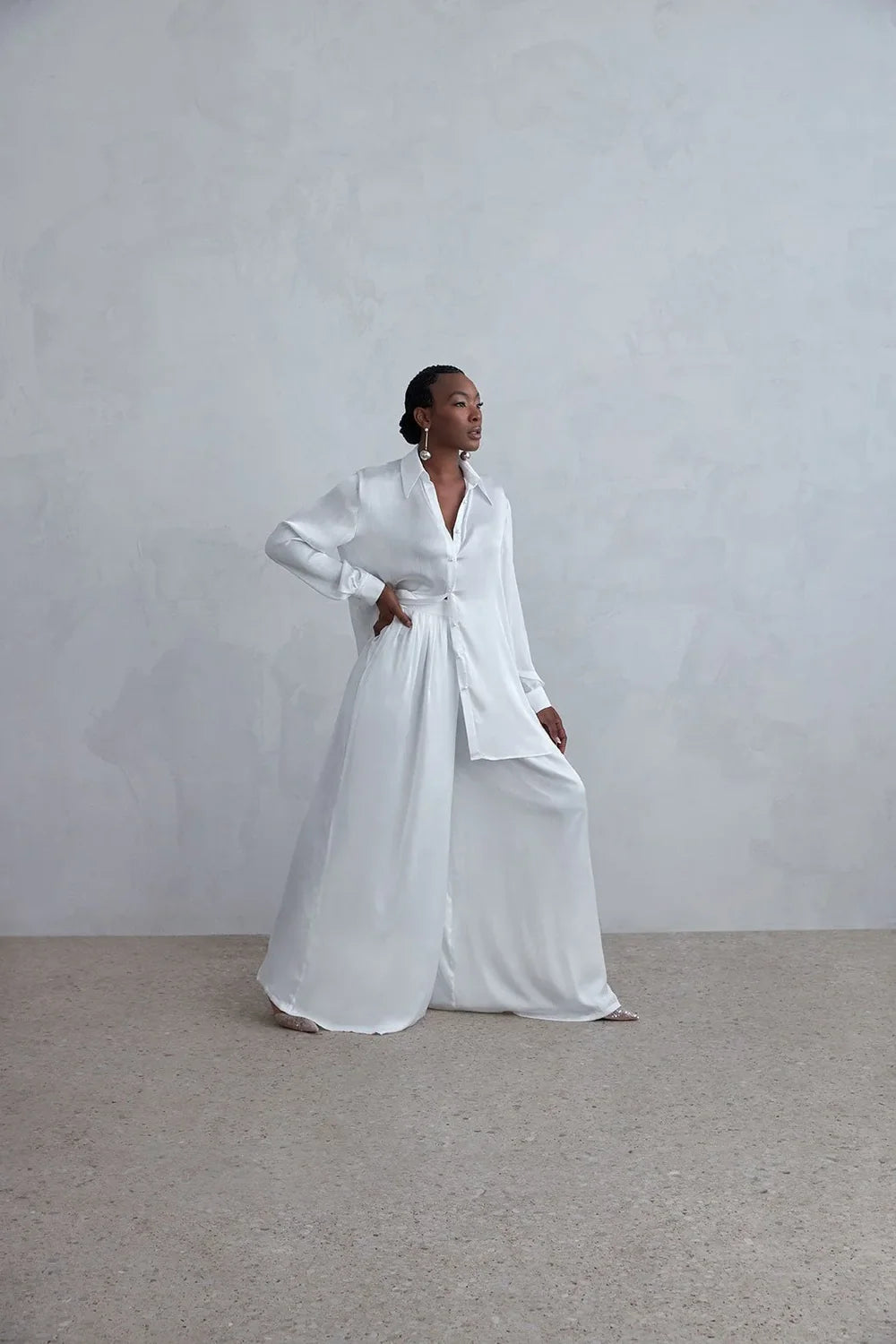 Manjura | Silky Shirt & Pant Set