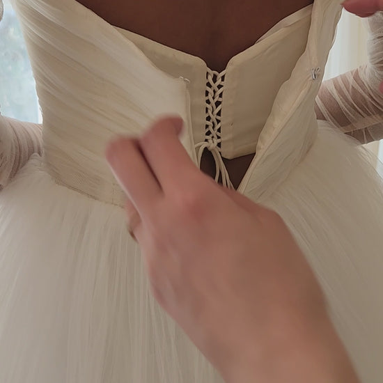 Zara by Ouma Back Corset Hidden Wedding Dress